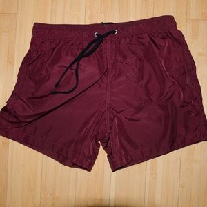 Medium Dark Red H&M Bathing Suit